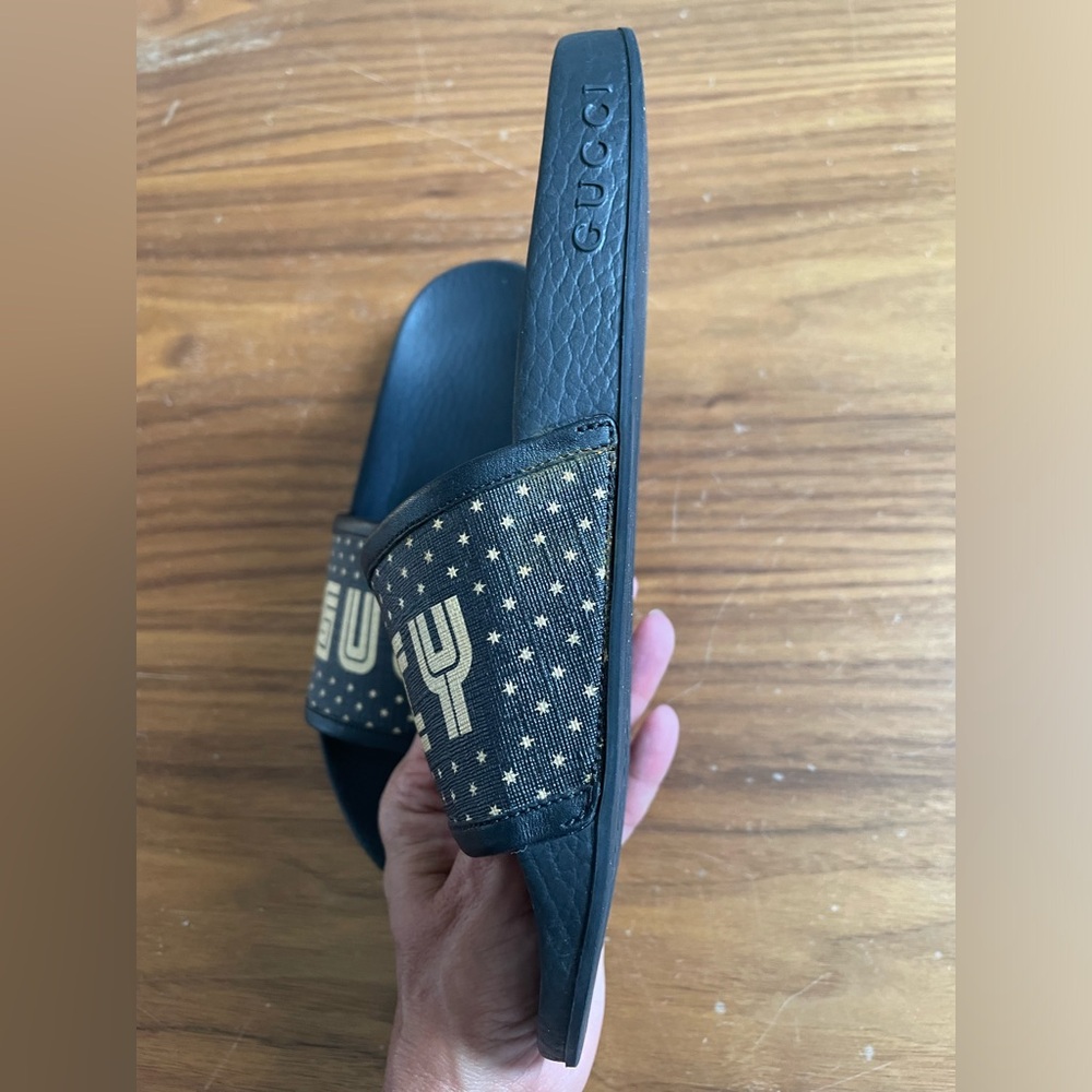 💎Gucci “Guccy” Sega Pursuit Slides women’s 6. Gently worn. - Picture 6 of 8